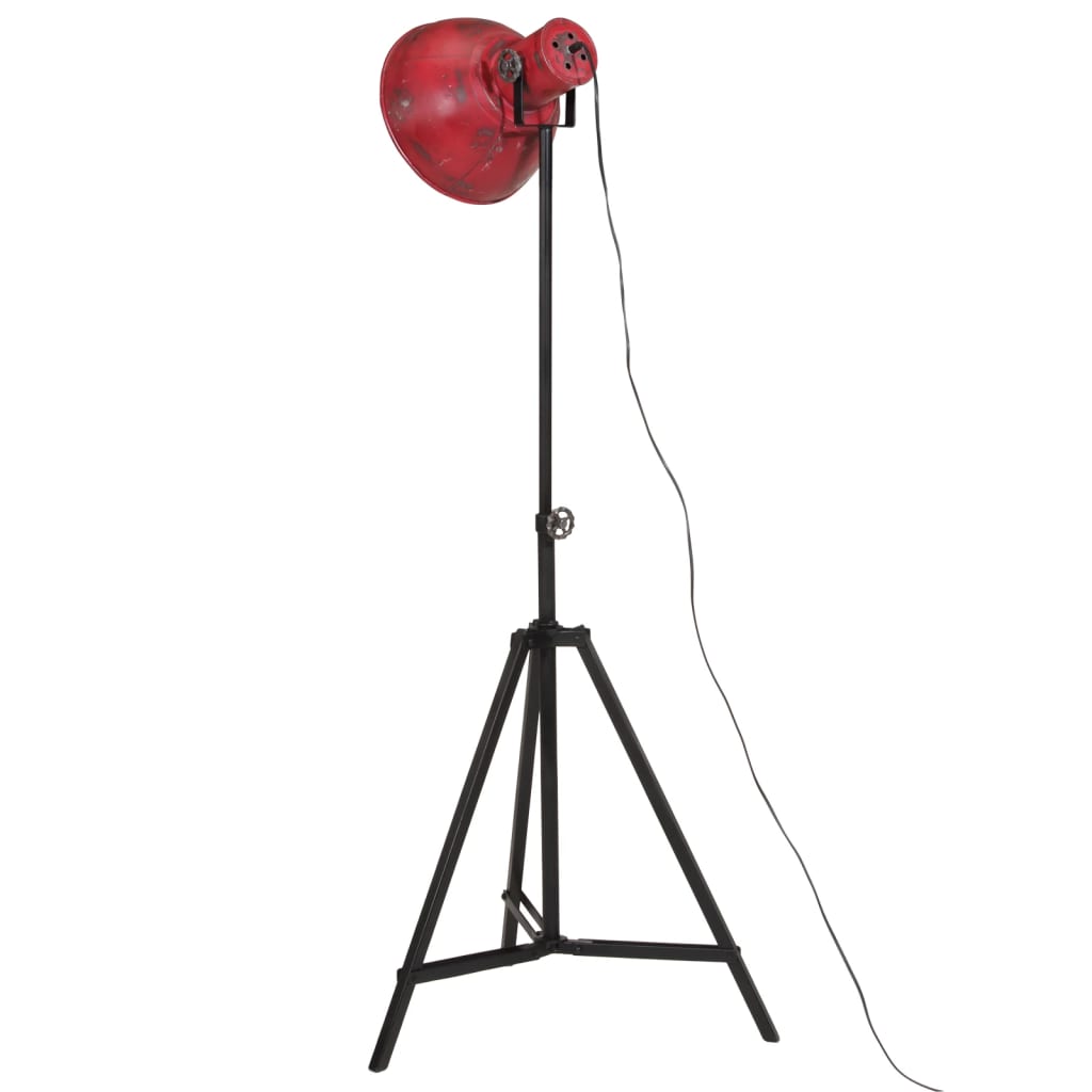 Vloerlamp 25 W E27 61x61x90/150 cm verweerd rood