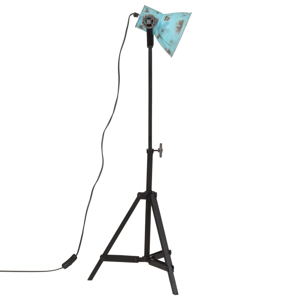 Vloerlamp 25 W E27 35x35x65/95 cm verweerd blauw