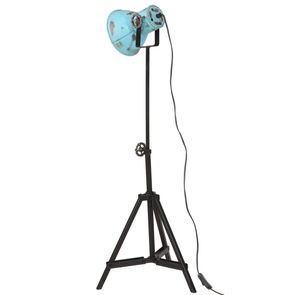 Vloerlamp 25 W E27 35x35x65/95 cm verweerd blauw