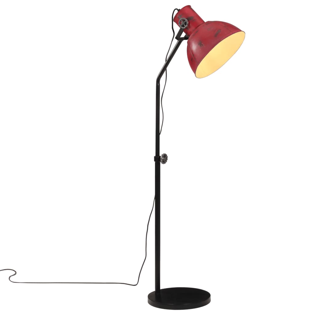 Vloerlamp 25 W E27 30x30x90/150 cm verweerd rood