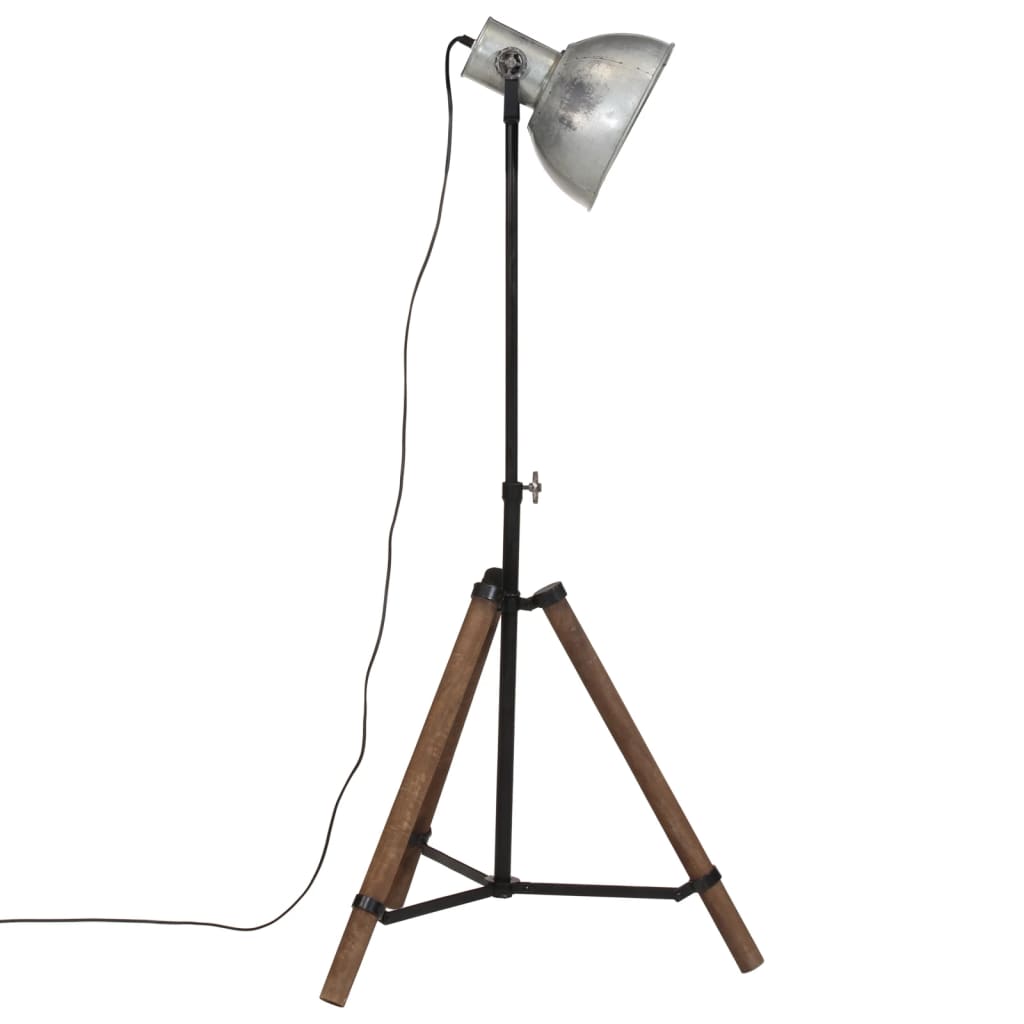 Vloerlamp 25 W E27 75x75x90-150 cm vintage zilverkleurig