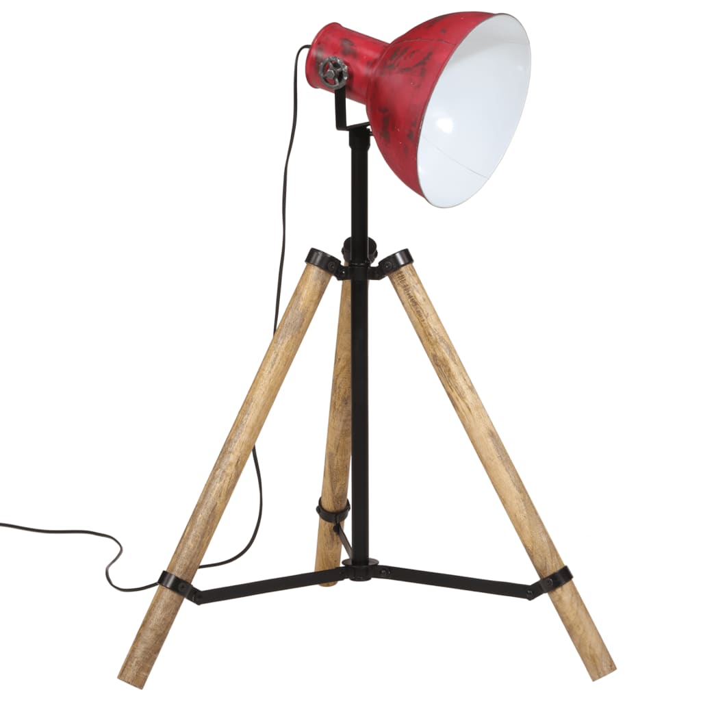 Vloerlamp 25 W E27 75x75x90-150 cm verweerd rood