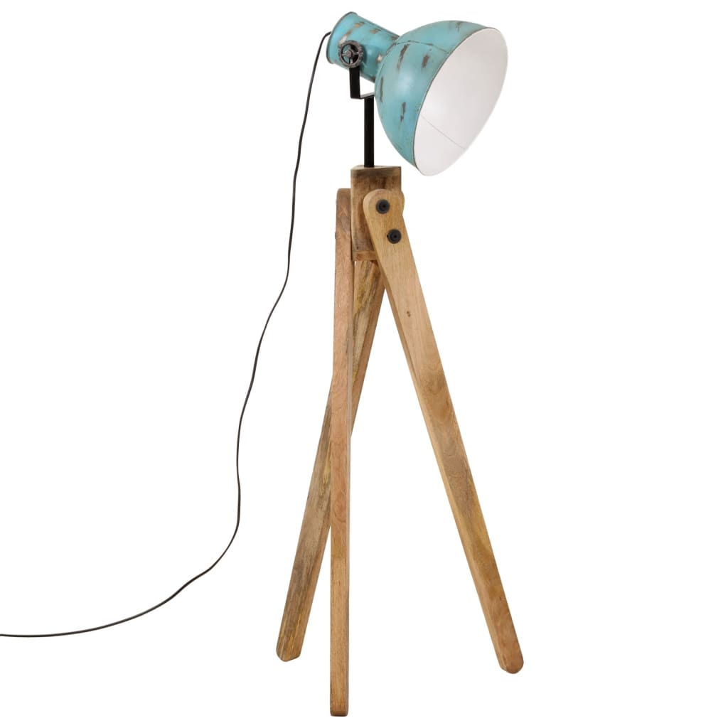 Vloerlamp 25 W E27 45x45x120 cm verweerd blauw