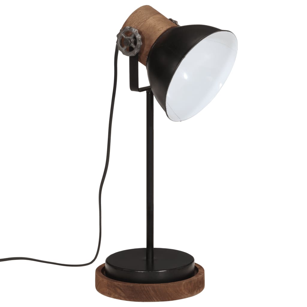 Bureaulamp 25 W E27 17x17x50 cm zwart