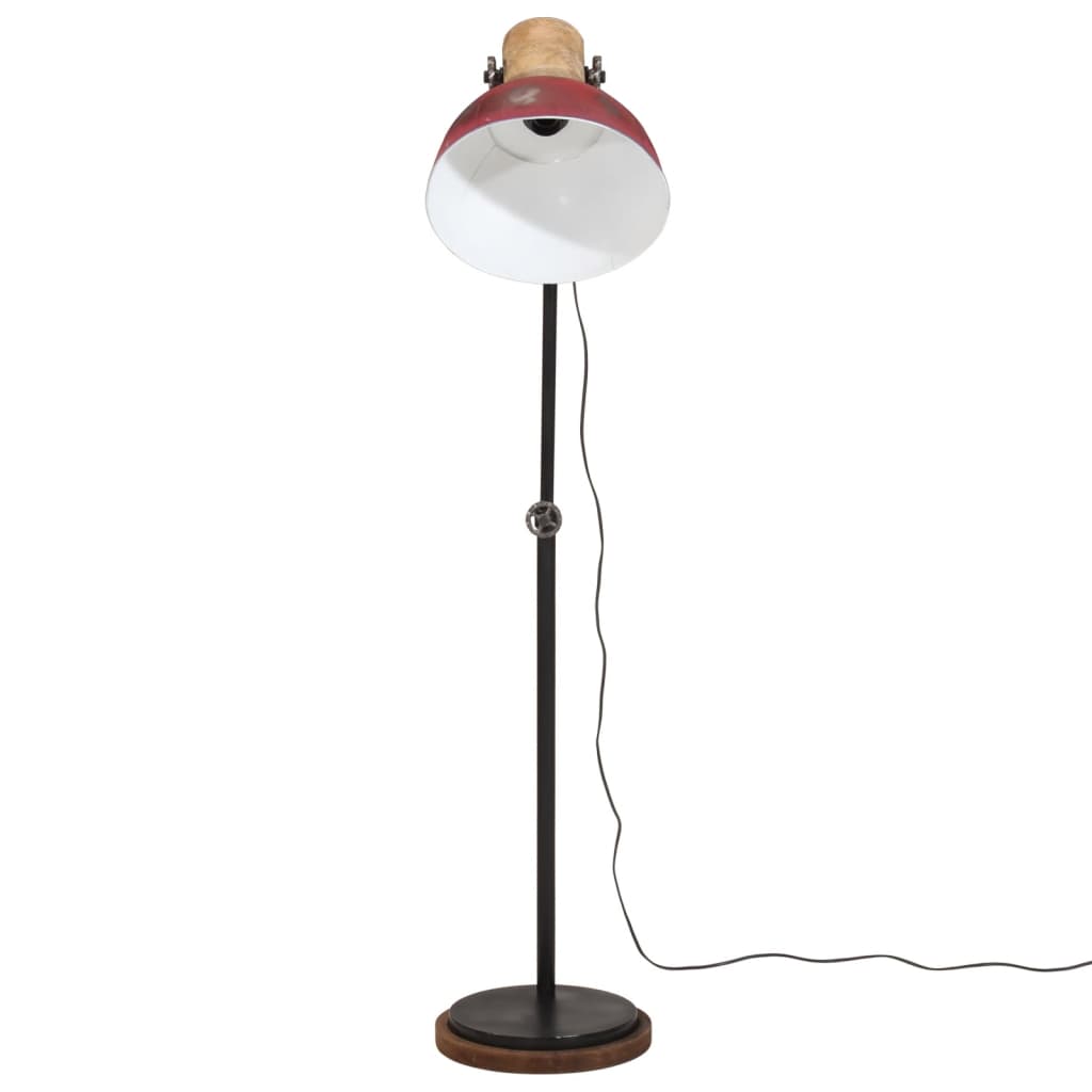 Vloerlamp 25 W E27 30x30x100-150 cm verweerd rood