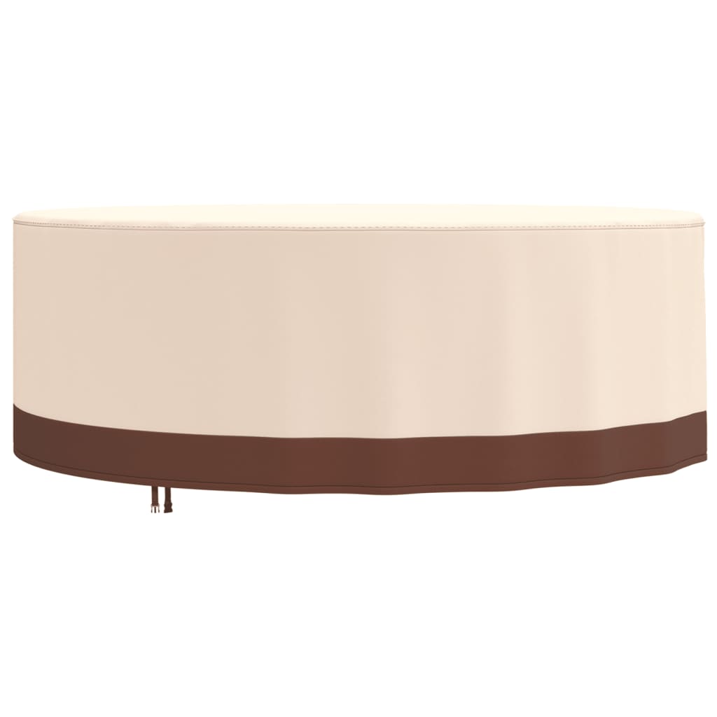 Tuinmeubelhoes rond 600D Ø 244x71 cm oxford beige