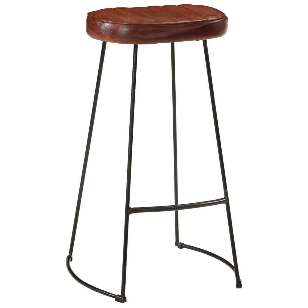 Barkrukken 2 st Gavin 44x37,5x78 cm donkerbruin
