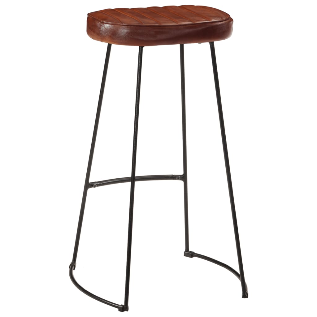Barkrukken 2 st Gavin 44x37,5x78 cm donkerbruin