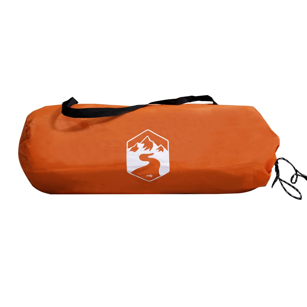 Tent 2-Persoons 267X54X7 Cm 85T Taft Grijs En Oranje orange