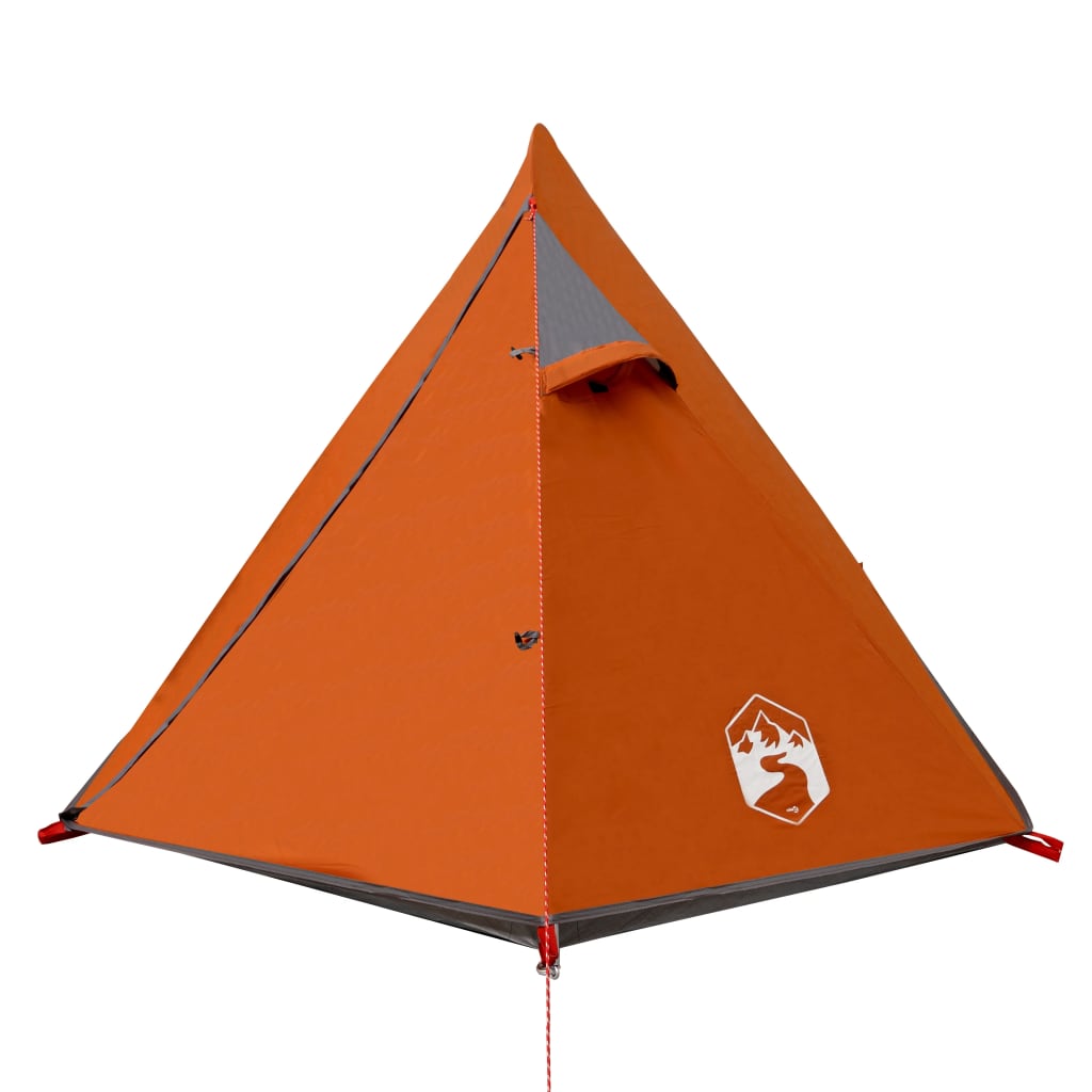 Tent 2-Persoons 267X54X7 Cm 85T Taft Grijs En Oranje orange