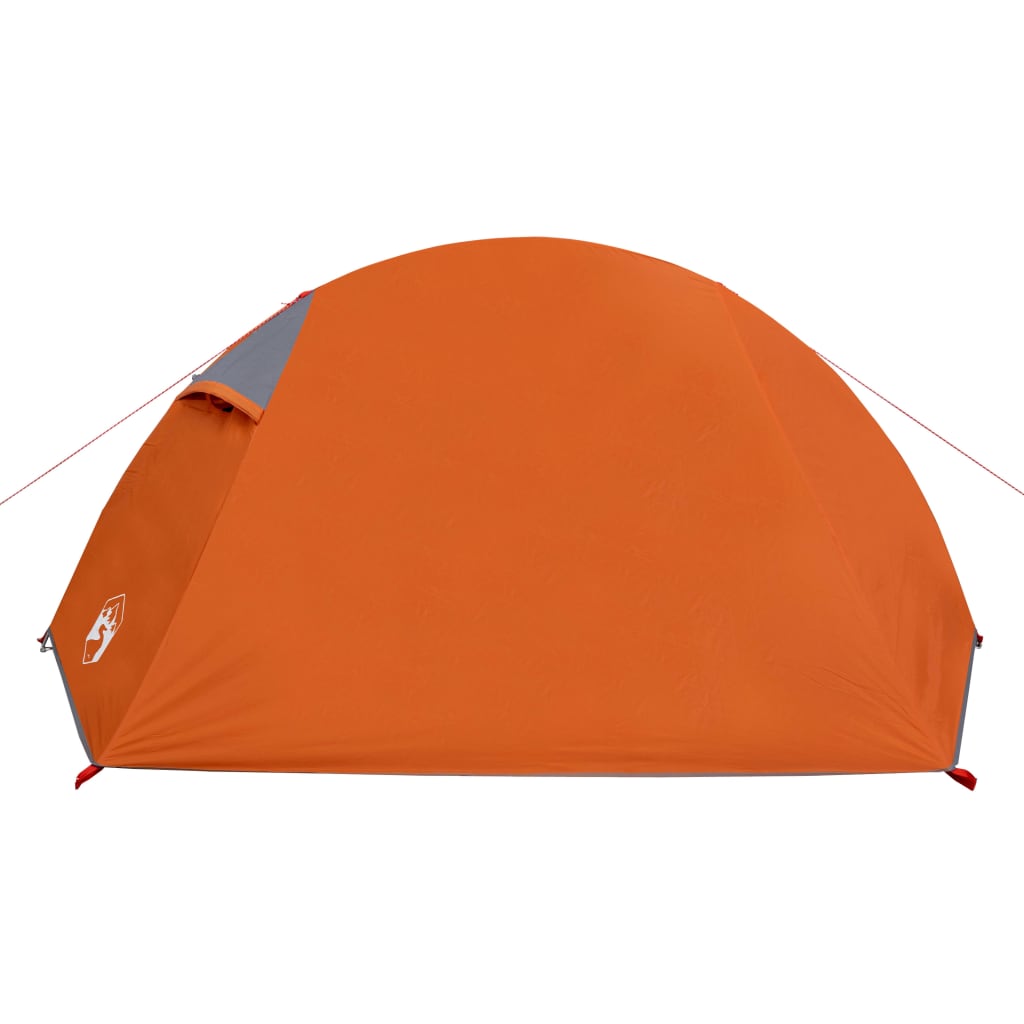 Tent 2-Persoons 267X54X7 Cm 85T Taft Grijs En Oranje orange