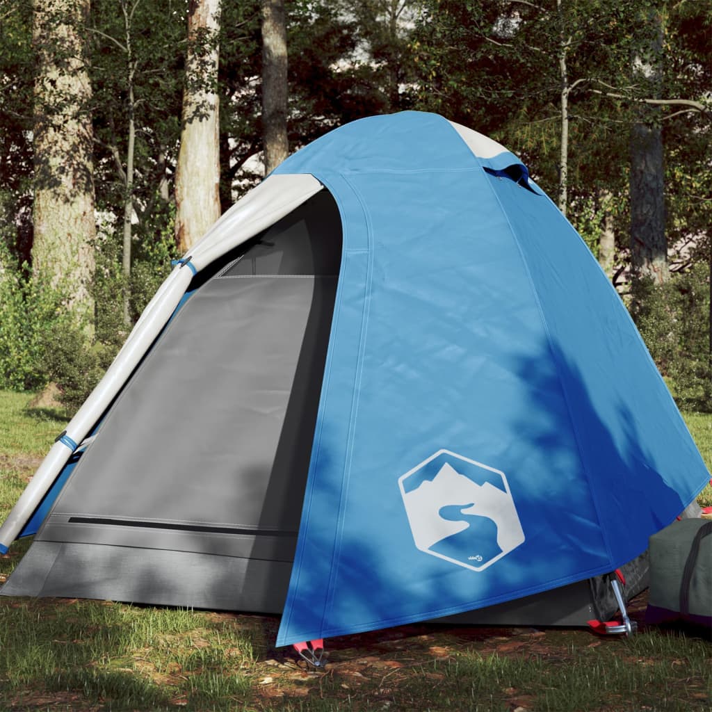 Tent 2-Persoons 85T Taft 254 x 135 x 112 cm Blauw