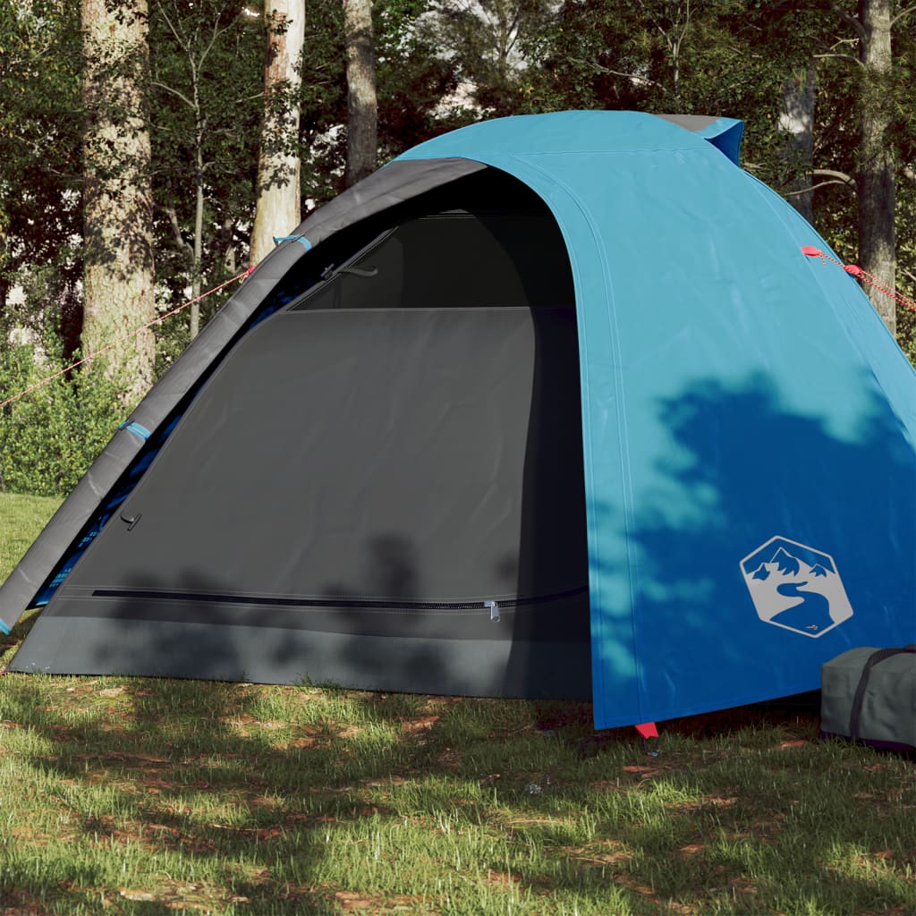 Tent 4-Persoons 85T Taft 267 x 272 x 145 cm Blauw