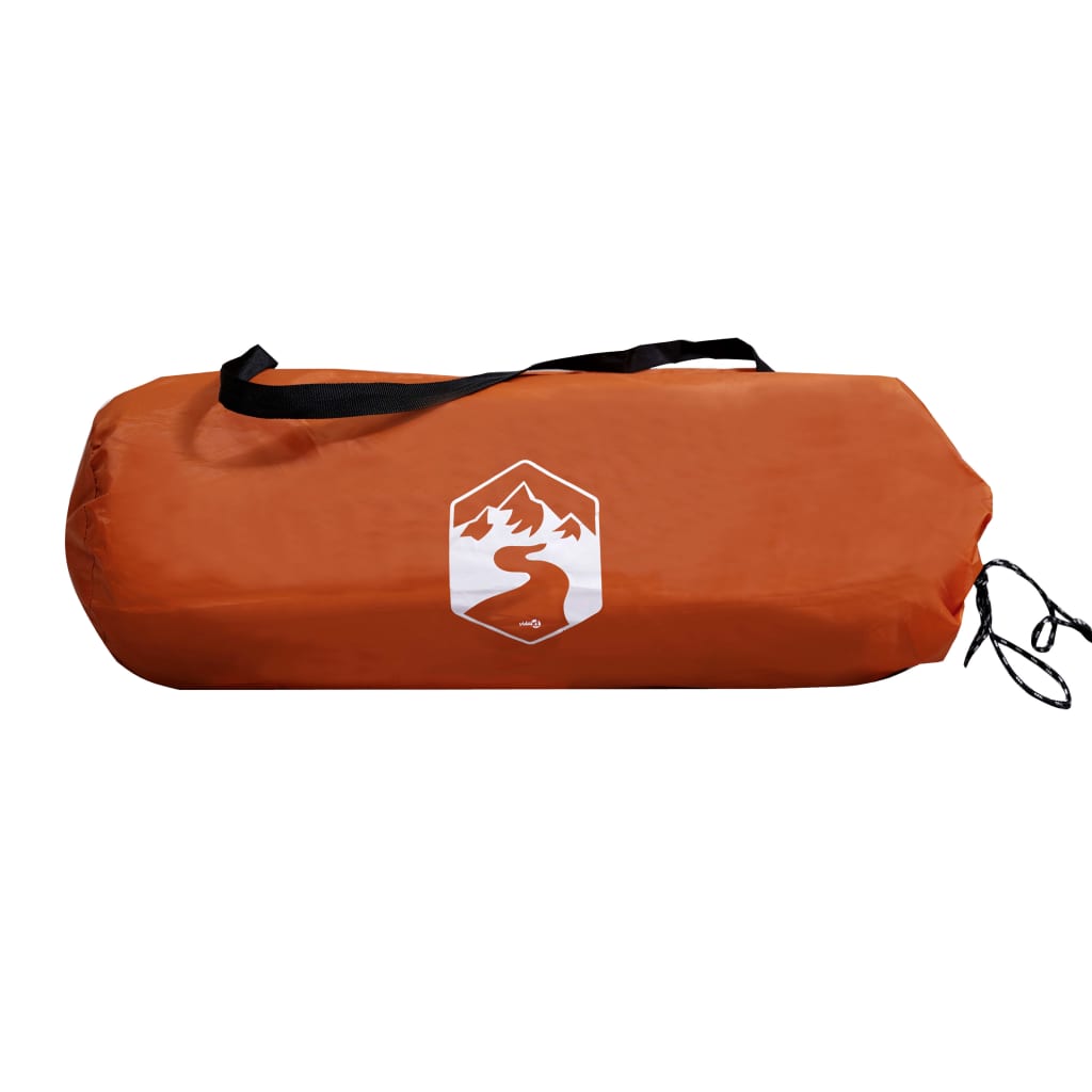 Tent 4-Persoons 85T Taft Grijs En Oranje 267 x 272 x 145 cm orange