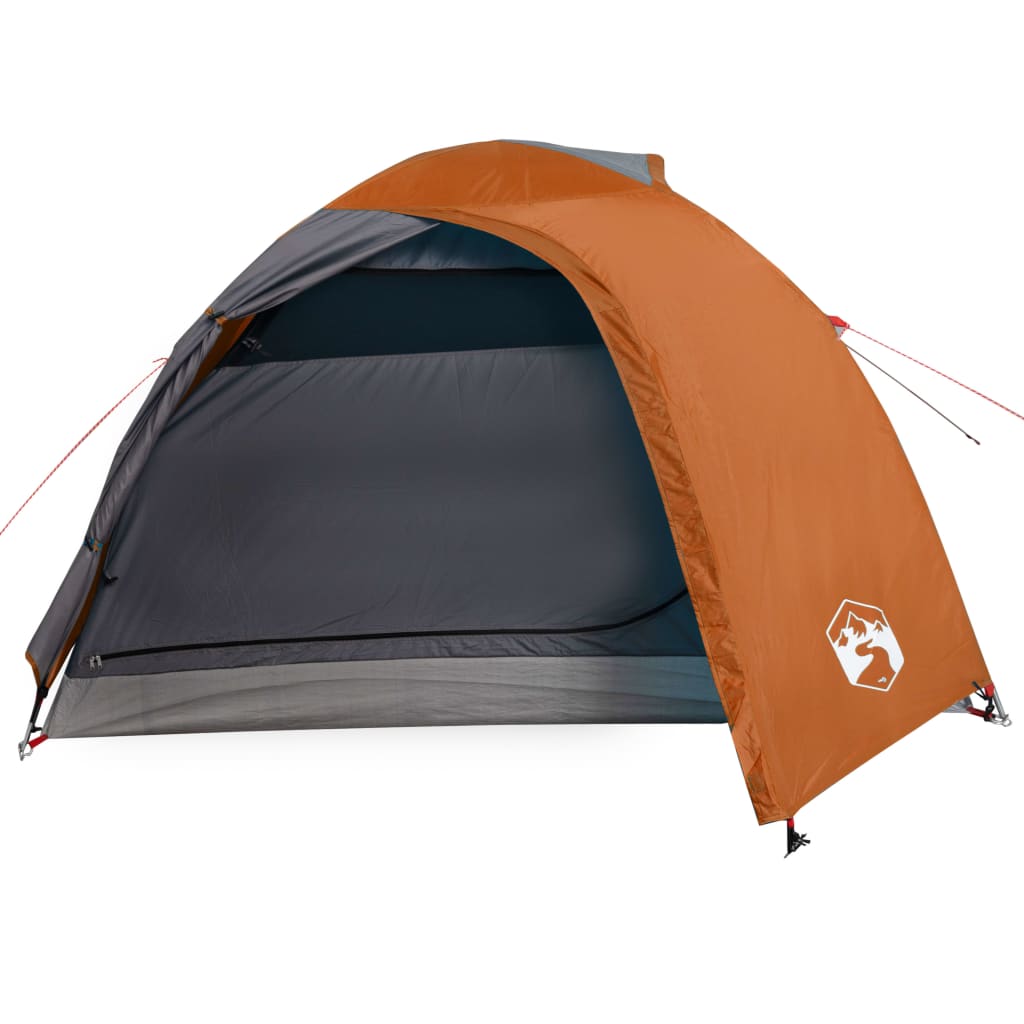 Tent 4-Persoons 85T Taft Grijs En Oranje 267 x 272 x 145 cm orange