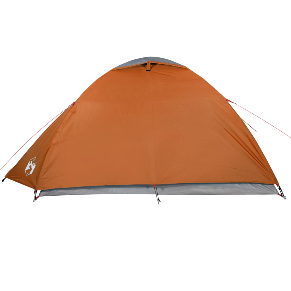 Tent 4-Persoons 85T Taft Grijs En Oranje 267 x 272 x 145 cm orange