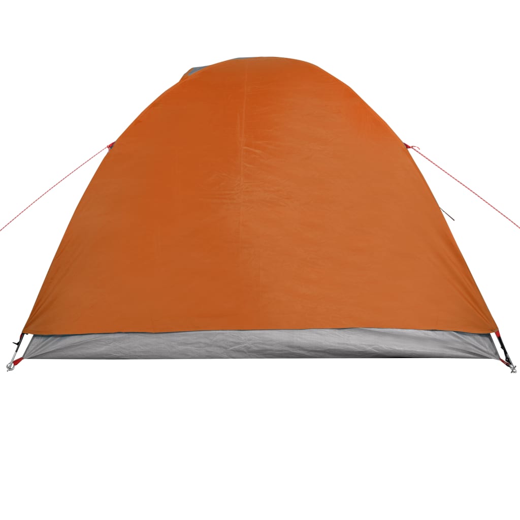 Tent 4-Persoons 85T Taft Grijs En Oranje 267 x 272 x 145 cm orange