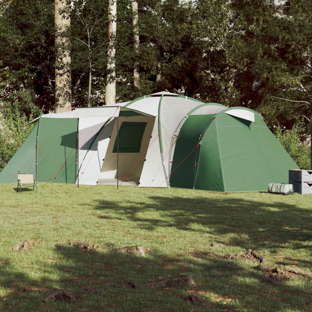 Tent 12-Persoons 840X720X200 Cm 185T Taft Groen