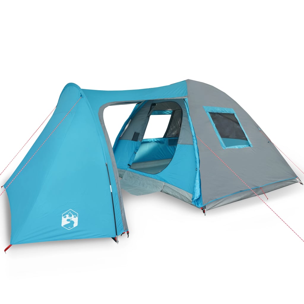 Tent 6-Persoons 85T Taft 466 x 342 x 200 cm Blauw