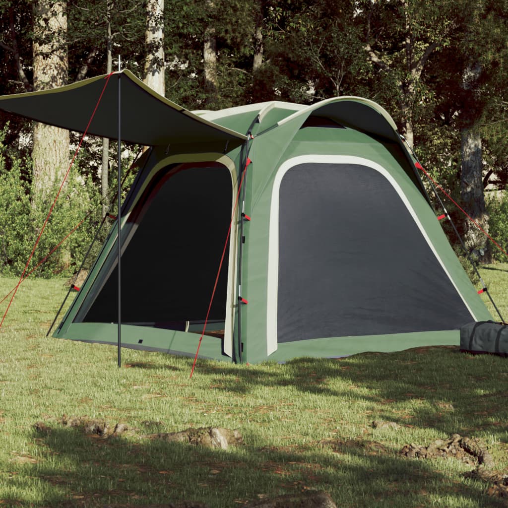 Tent 4-Persoons 240X221X160 Cm 185T Taft Groen