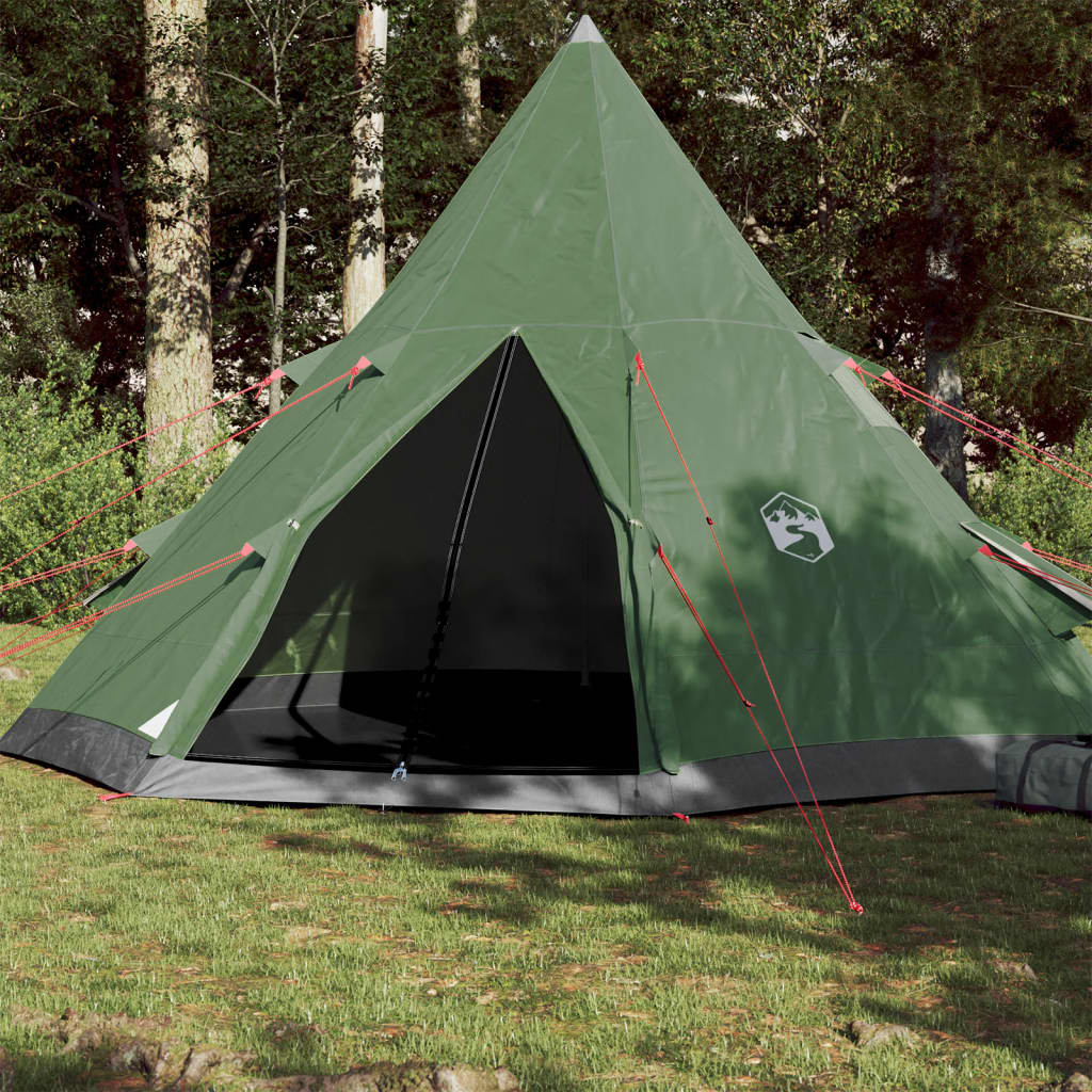 Tent 4-Persoons 85T Taft 367 x 367 x 259 cm Groen