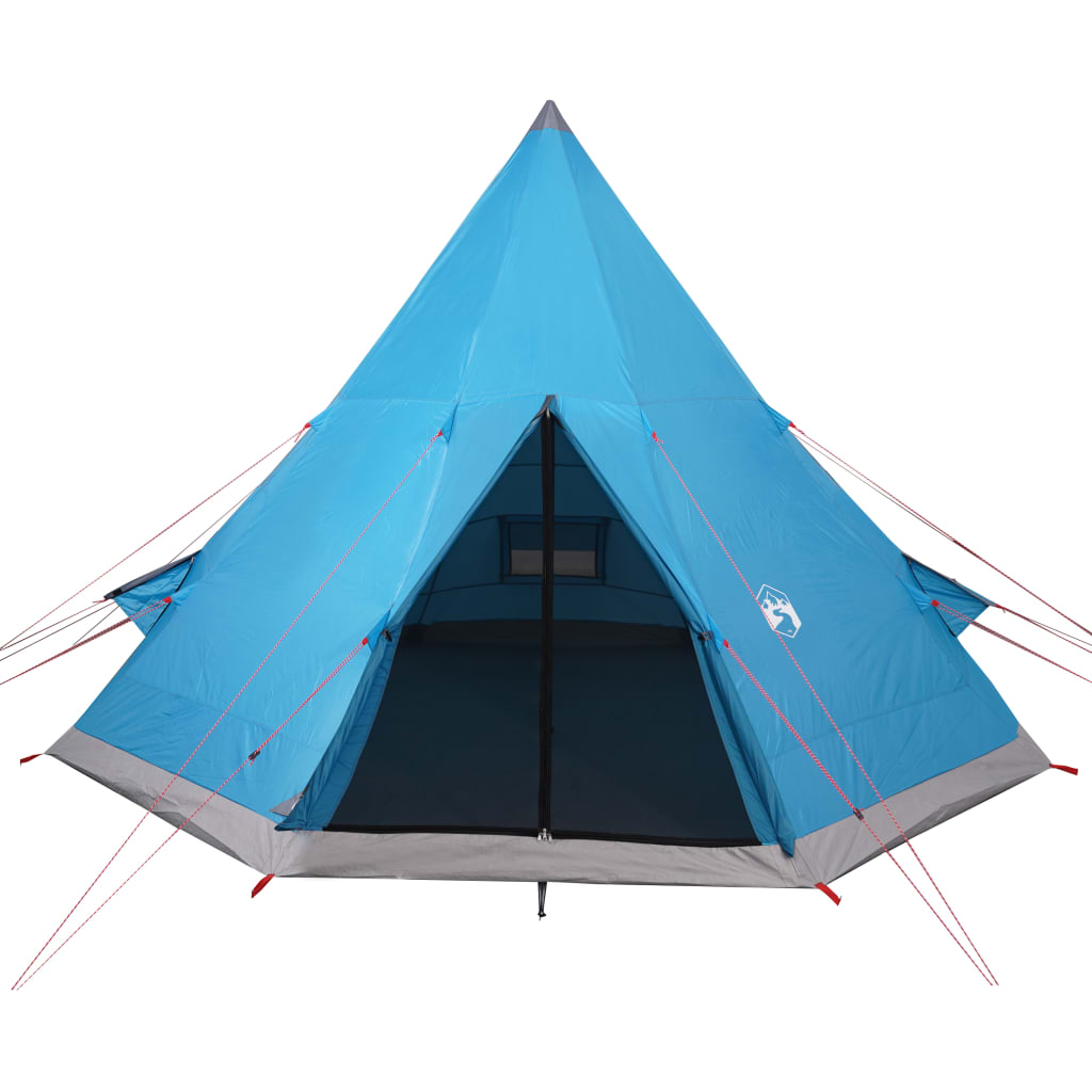 Tent 4-Persoons 85T Taft 367 x 367 x 259 cm Blauw