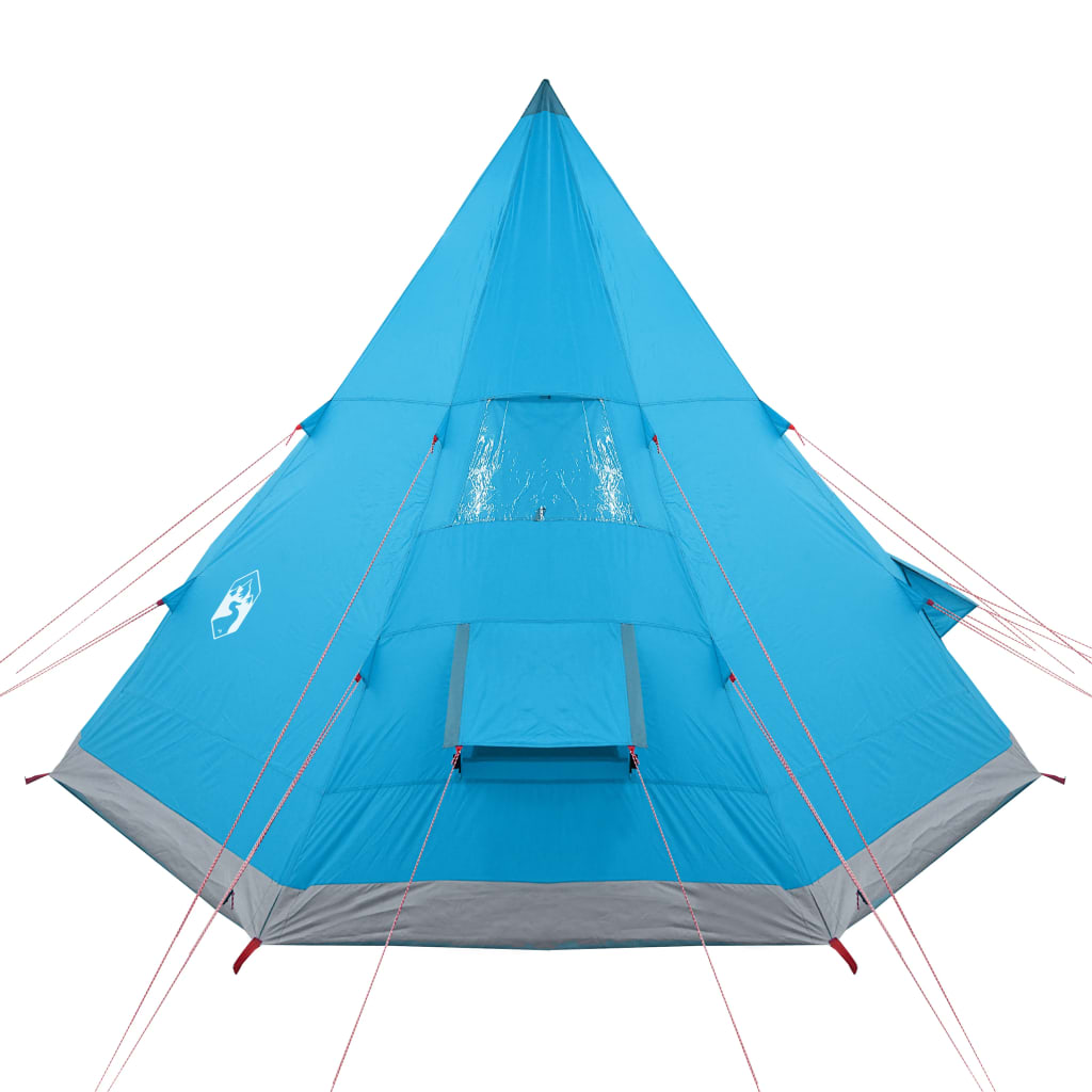 Tent 4-Persoons 85T Taft 367 x 367 x 259 cm Blauw