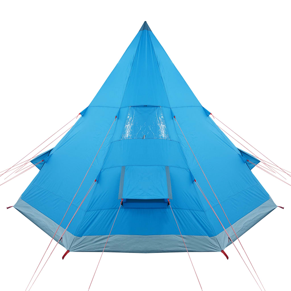 Tent 4-Persoons 85T Taft 367 x 367 x 259 cm Blauw