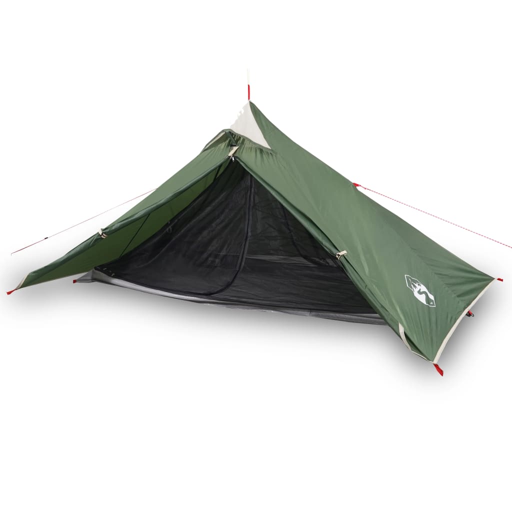 Tent -Persoons 85T Taft 255 x 153 x 130 cm Groen