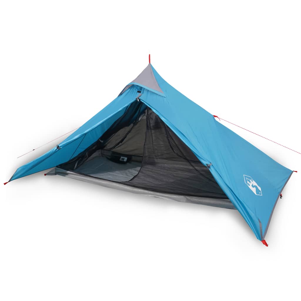 Tent -Persoons 85T Taft 255 x 153 x 130 cm Blauw