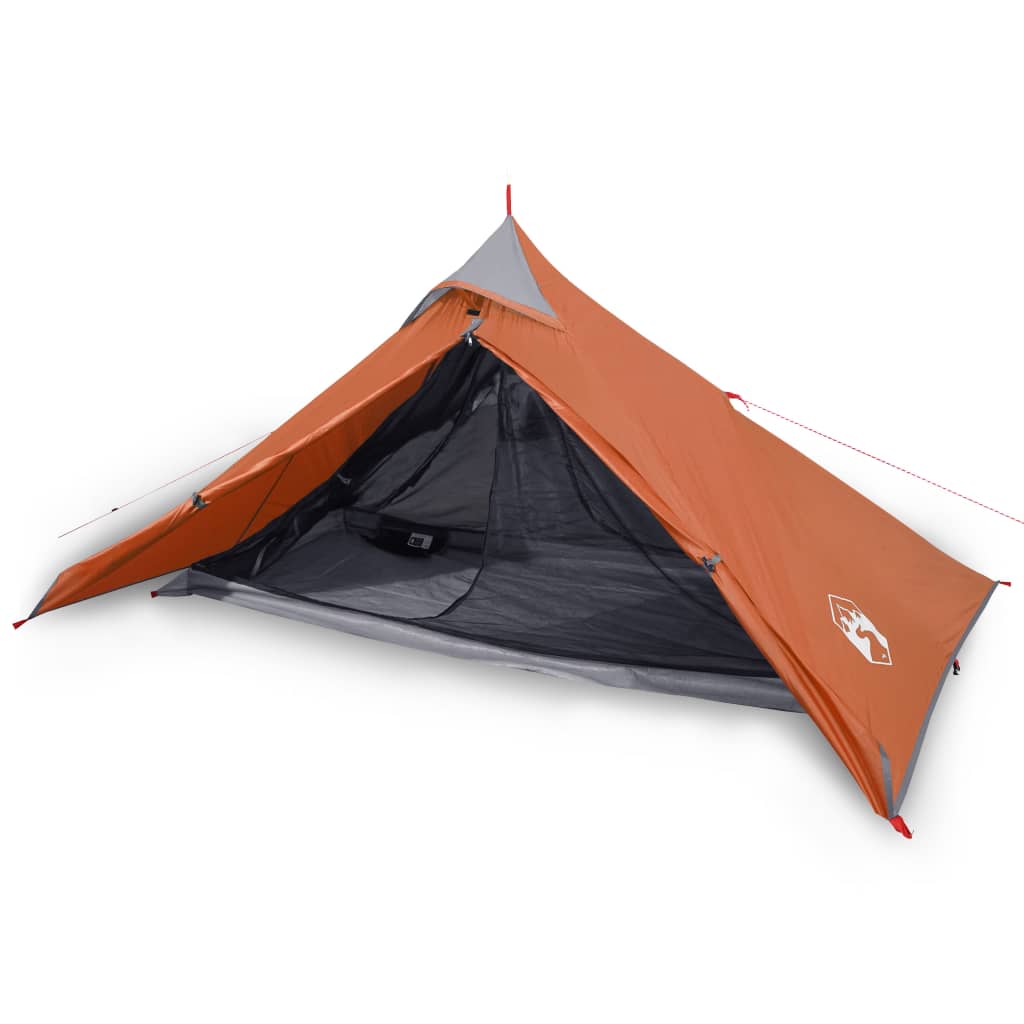 Tent -Persoons 85T Taft Grijs En Oranje 255 x 153 x 130 cm orange