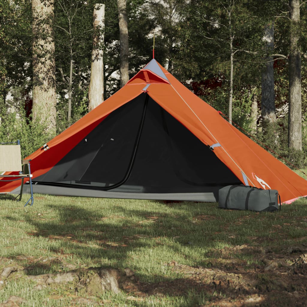 Tent -Persoons 85T Taft Grijs En Oranje 255 x 153 x 130 cm orange