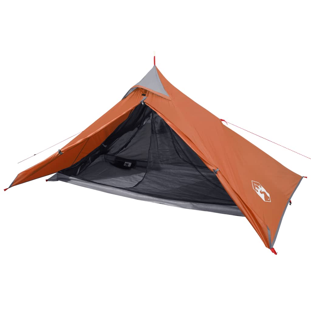 Tent -Persoons 85T Taft Grijs En Oranje 255 x 153 x 130 cm orange