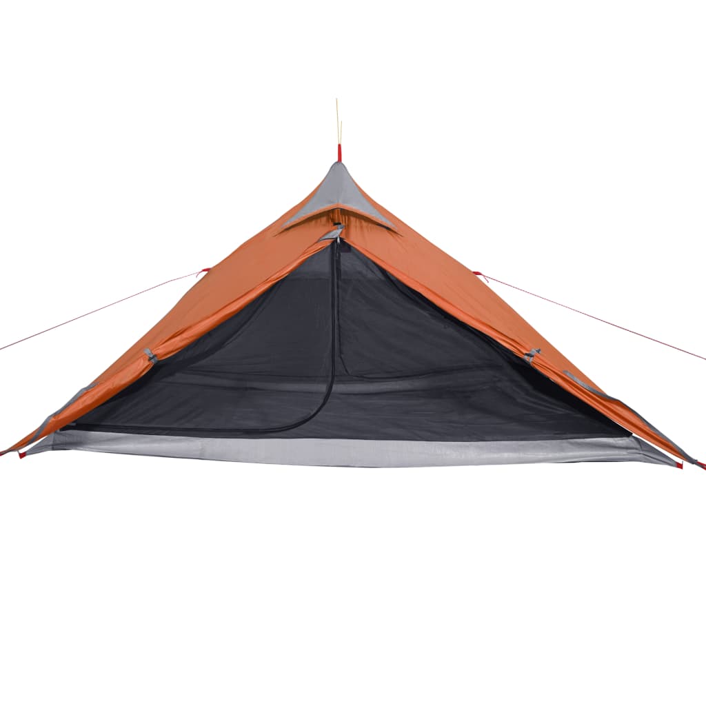 Tent -Persoons 85T Taft Grijs En Oranje 255 x 153 x 130 cm orange