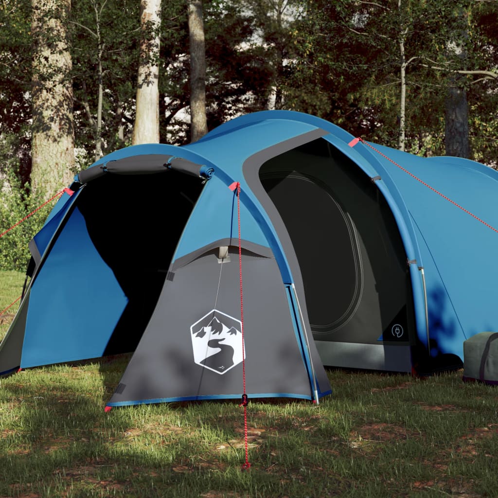 Tent 4-Persoons 85T Taft 360 x 135 x 105 cm Blauw