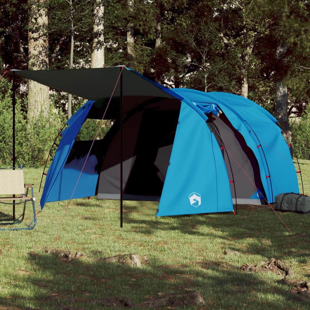 Tent 4-Persoons 420X260X153 Cm 185T Taft Blauw