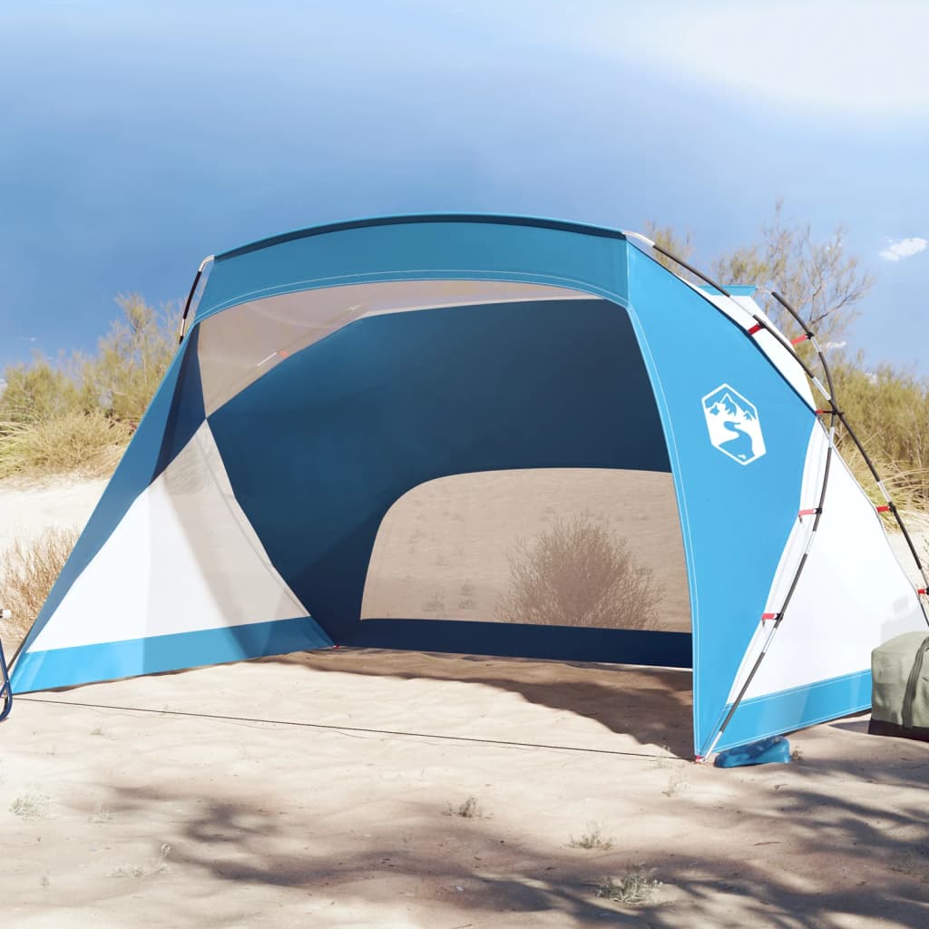 Strandtent 274X78X70/48 Cm 85T Taft Azuur Blauw