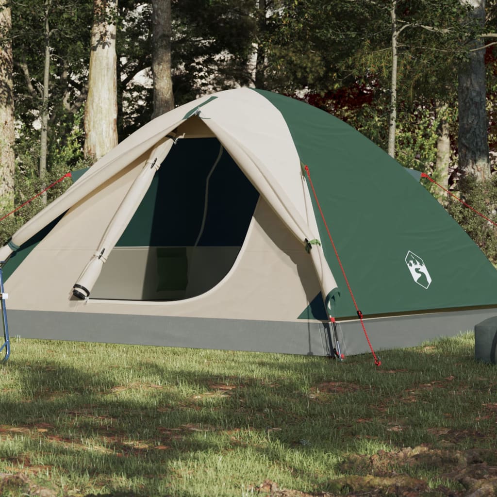 Tent 3-Persoons 240X217X120 Cm 190T Taft Groen