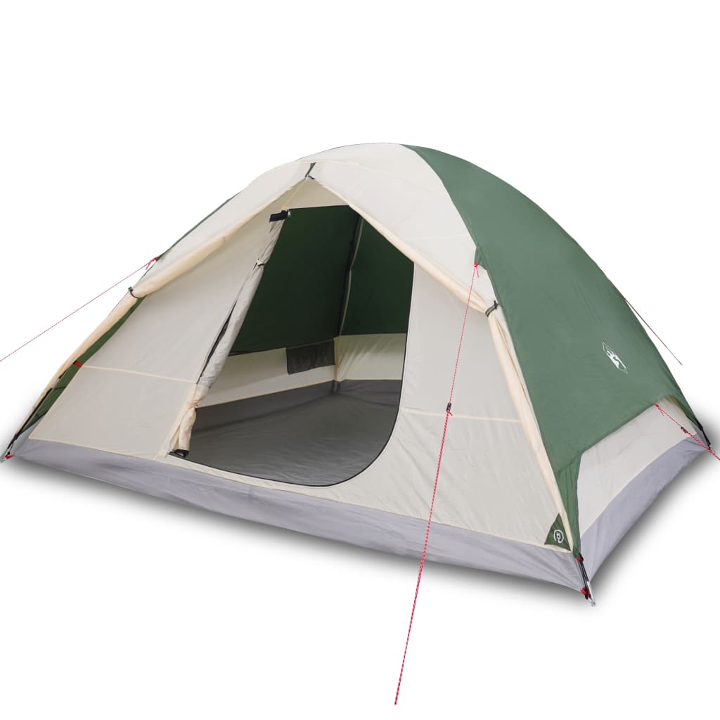 Tent 6-Persoons 348X340X190 Cm 190T Taft Groen