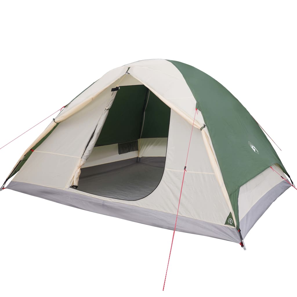 Tent 6-Persoons 348X340X190 Cm 190T Taft Groen