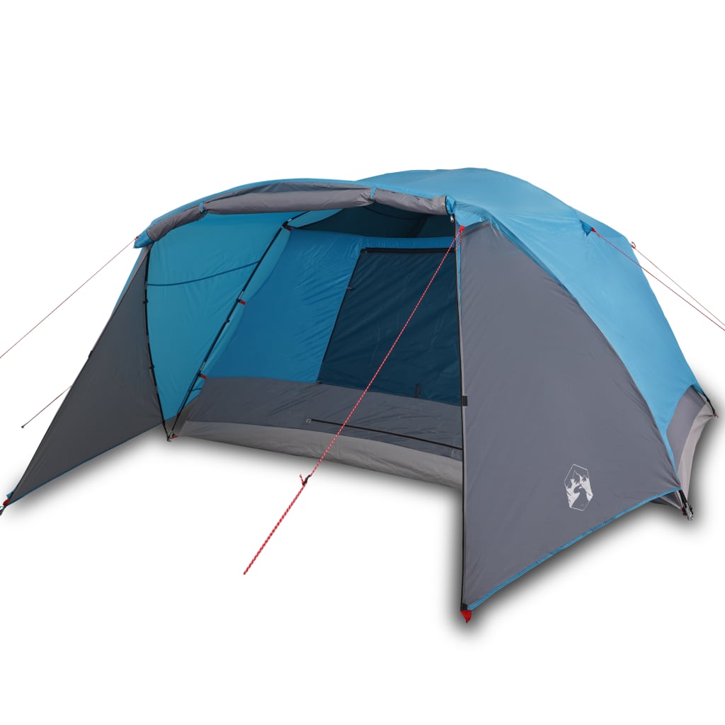 Tent 6-Persoons 412X370X190 Cm 190T Taft Blauw