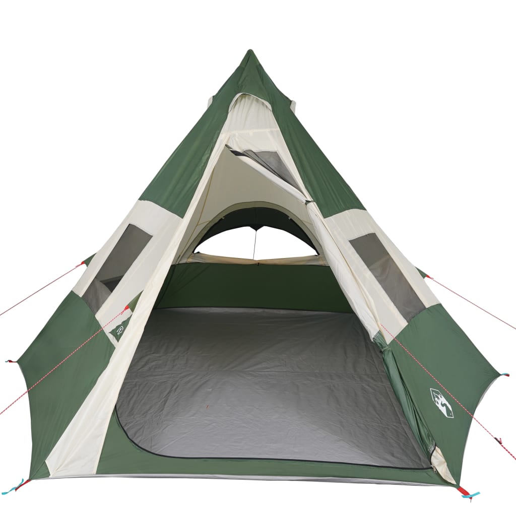 Tent 7-Persoons 350X350X280 Cm 185T Taft Groen