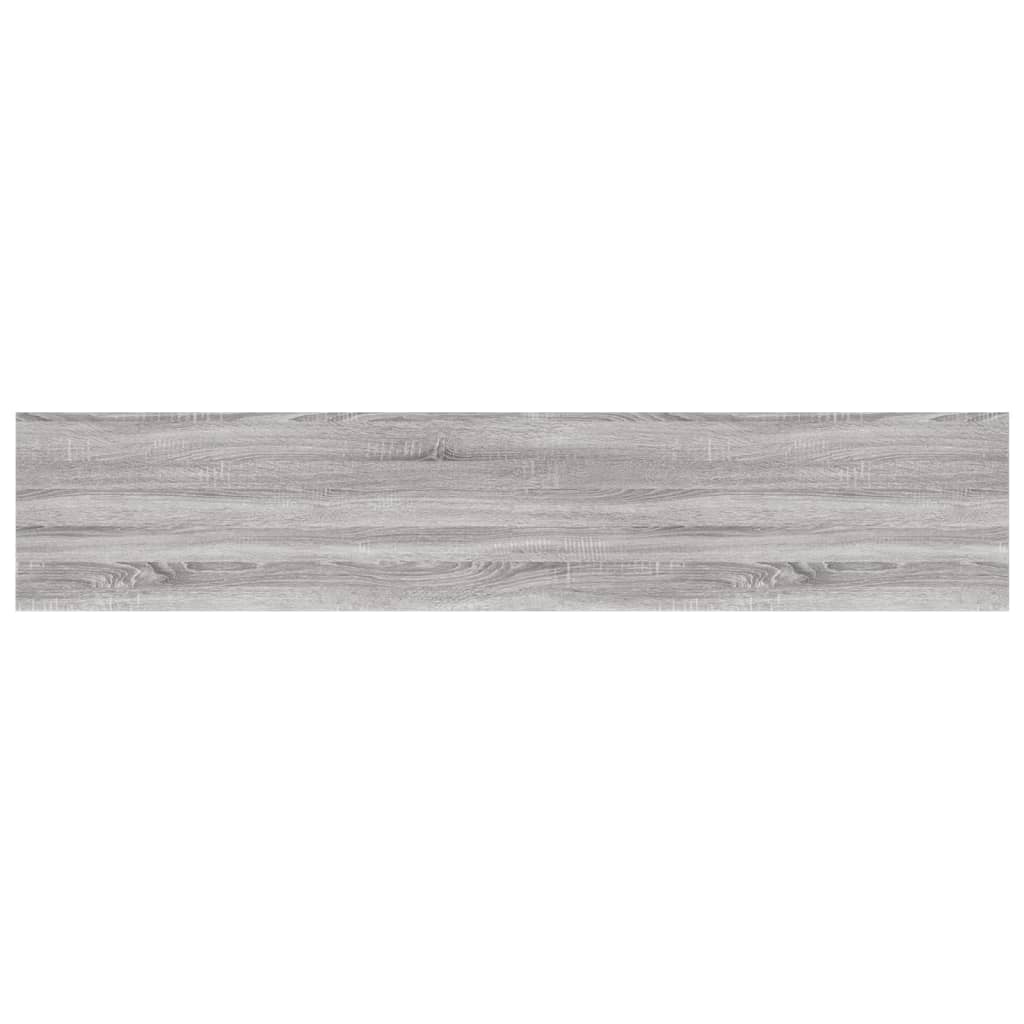 Wandschappen 4 st 100x20x1,5 cm bewerkt hout grijs sonoma eiken