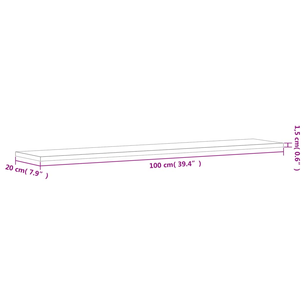 Wandschappen 4 st 100x20x1,5 cm bewerkt hout grijs sonoma eiken