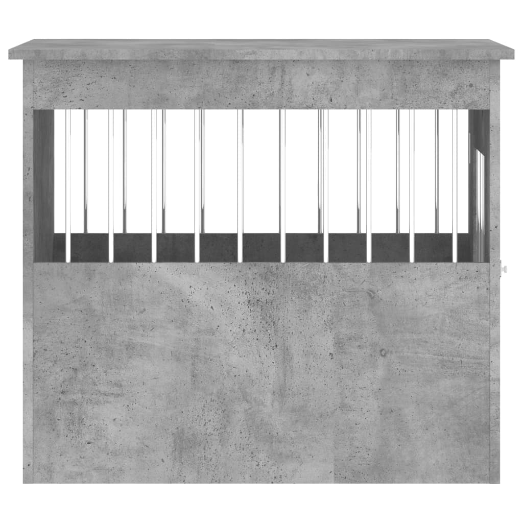 Hondenbench 55x75x65 cm bewerkt hout betongrijs
