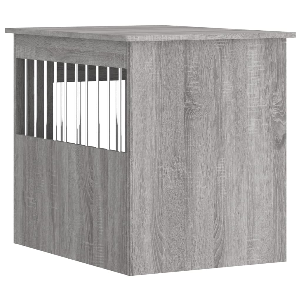 Hondenbench 55x75x65 cm bewerkt hout grijs sonoma