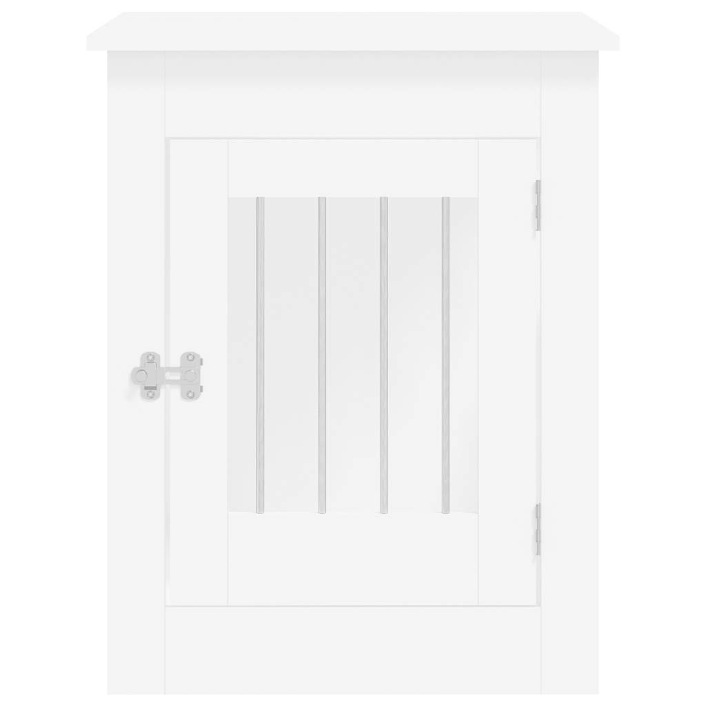 Hondenbench 55x80x68 cm bewerkt hout wit