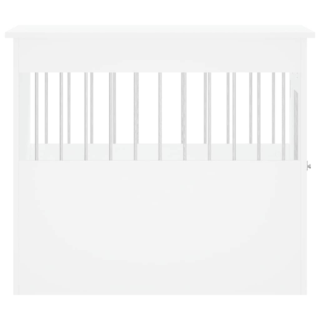 Hondenbench 55x80x68 cm bewerkt hout wit