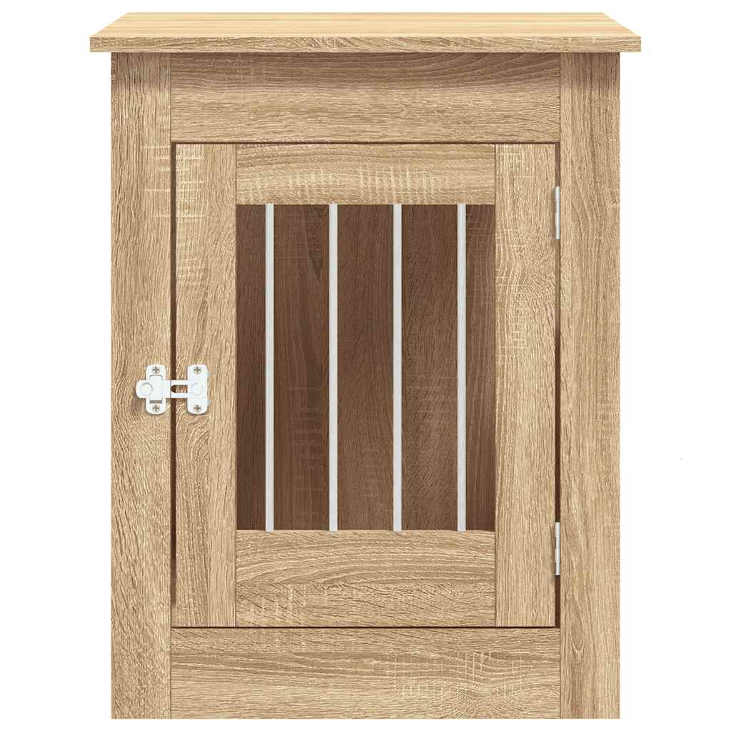 Hondenbench 55 x 80 x 68 cm bewerkt hout sonoma eikenkleurig