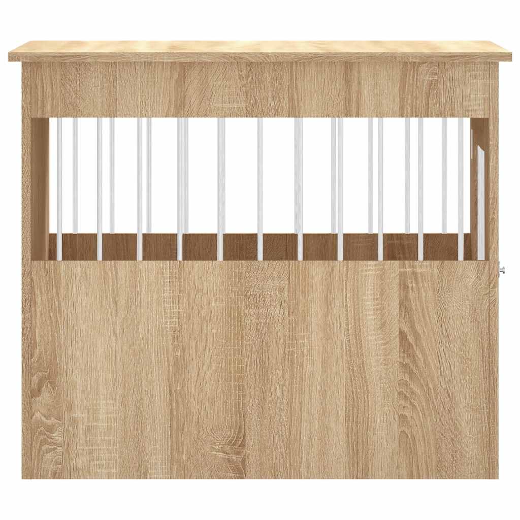 Hondenbench 55 x 80 x 68 cm bewerkt hout sonoma eikenkleurig